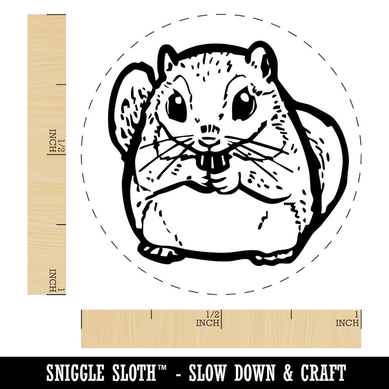 Japanese Dwarf Flying Squirrel Cute Rodent Self-Inking Rubber Stamp for Stamping Ink Stamper Crafting Planners