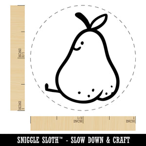Juicy Pear Butt Cute Fruit Self-Inking Rubber Stamp for Stamping Ink Stamper Crafting Planners