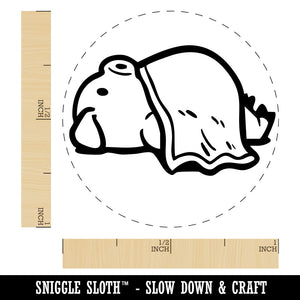 Laying Pig in a Blanket Port Funny Pork Self-Inking Rubber Stamp for Stamping Ink Stamper Crafting Planners
