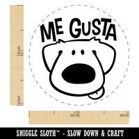 Me Gusta I Like It Spanish Cartoon Dog Teacher Stamp Self-Inking Rubber Stamp for Stamping Ink Stamper Crafting Planners