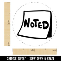 Noted Sticky Note Post Paper Notice Self-Inking Rubber Stamp for Stamping Ink Stamper Crafting Planners