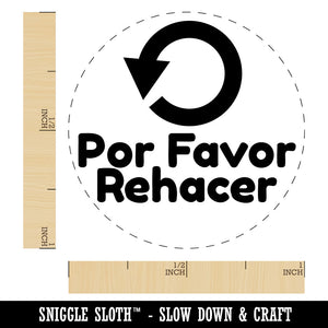 Por Favor Rehacer Please Redo Spanish Teacher Stamp Self-Inking Rubber Stamp for Stamping Ink Stamper Crafting Planners