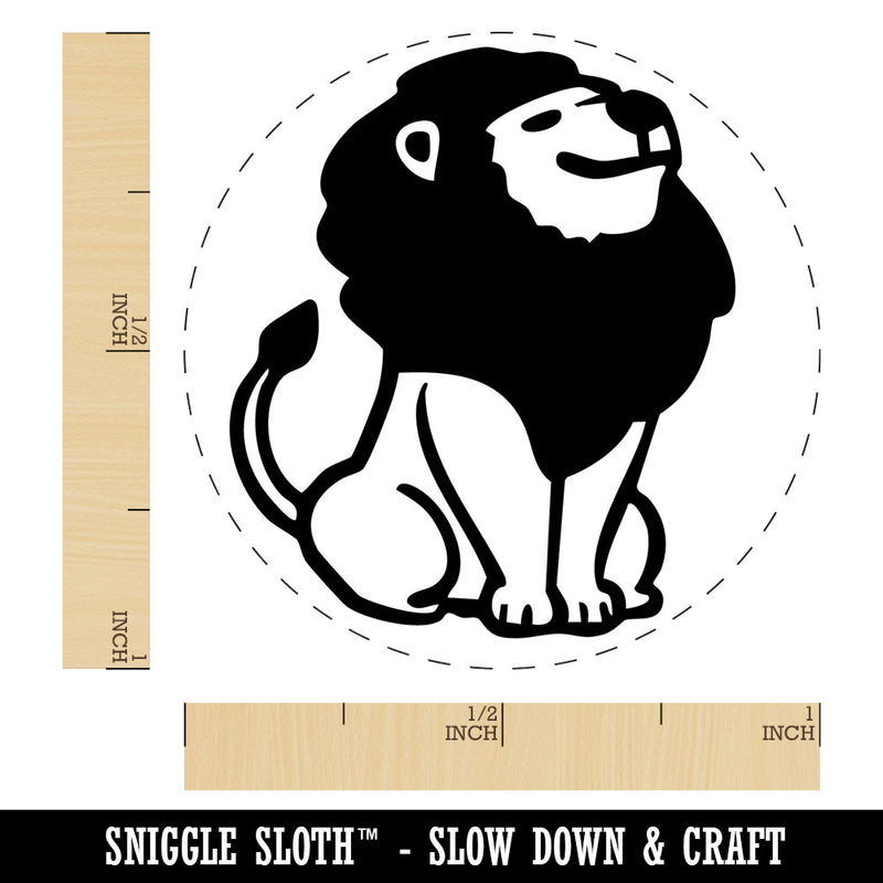 Proud Lion Head Held High Self-Inking Rubber Stamp for Stamping Ink Stamper Crafting Planners