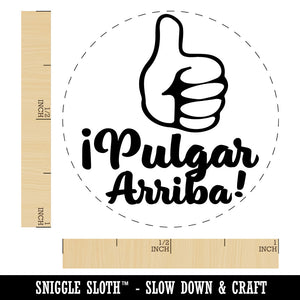 Pulgar Arriba Thumbs Up Spanish Compliment Teacher Stamp Self-Inking Rubber Stamp for Stamping Ink Stamper