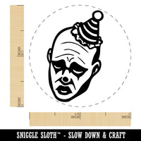 Realistic Sad Clown Man Jester Self-Inking Rubber Stamp for Stamping Ink Stamper Crafting Planners