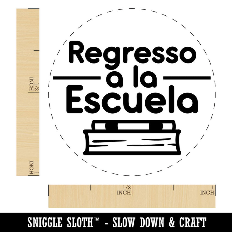 Regresso A La Escuela Spanish Back To School Books Teacher Stamp Self-Inking Rubber Stamp for Stamping Ink Stamper