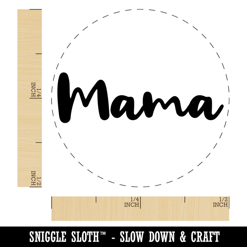 Mama Cursive Text Mom Mother Self-Inking Rubber Stamp Ink Stamper for Stamping Crafting Planners