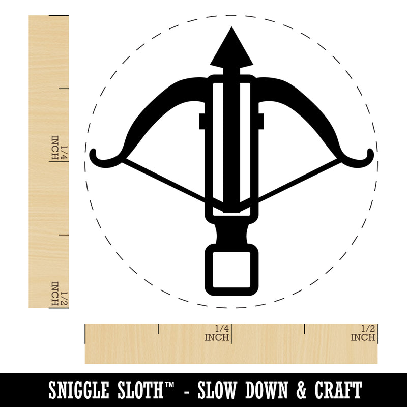 Crossbow Archer Ranged Weapon Self-Inking Rubber Stamp Ink Stamper for Stamping Crafting Planners