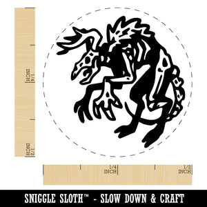 Wendigo Mythological Creature Monster Self-Inking Rubber Stamp Ink Stamper for Stamping Crafting Planners