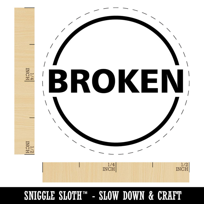 Broken Condition Quality Description Rubber Stamp for Stamping Crafting Planners