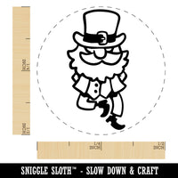 Dancing Leprechaun Irish Jig Saint Patricks Day Self-Inking Rubber Stamp for Stamping Crafting Planners