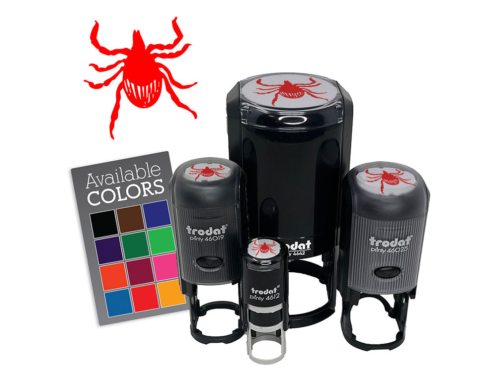 Deer Tick Bug Parasite Arachnid Self-Inking Rubber Stamp for Stamping Crafting Planners