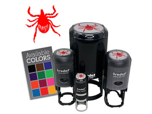 Deer Tick Bug Parasite Arachnid Self-Inking Rubber Stamp for Stamping Crafting Planners