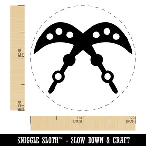 Akofena Adinkra African Sword of War Authority Symbol Self-Inking Rubber Stamp