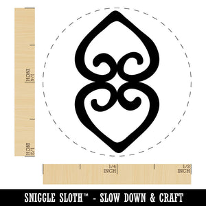 Asase Ye Duru Adinkra African Mother Earth Symbol Self-Inking Rubber Stamp