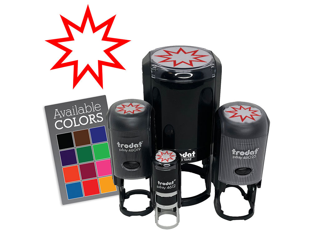 Baha'i Religious Symbol Faith Self-Inking Rubber Stamp Crafting Planners