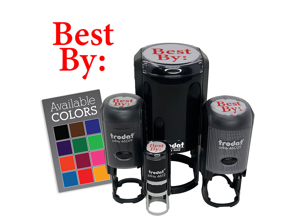 Best By Expiration Date Food Fill Self-Inking Rubber Stamp Crafting Planners