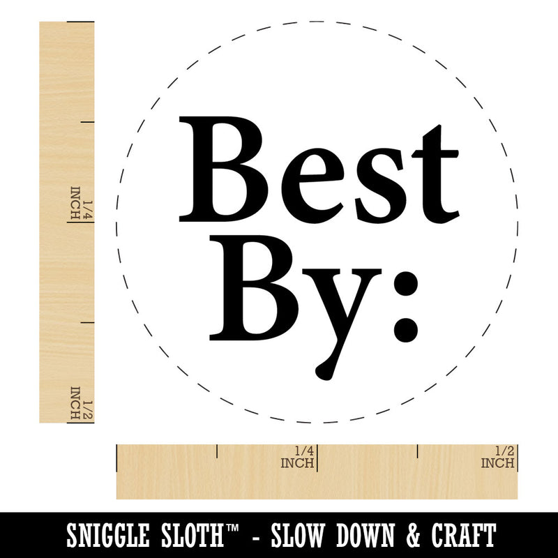 Best By Expiration Date Food Fill Self-Inking Rubber Stamp Crafting Planners