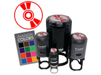 CD ROM Compact Disk DVD Self-Inking Rubber Stamp Crafting Planners