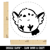 Chubby Chibi Flying Bird Cartoon Self-Inking Rubber Stamp Crafting Planners