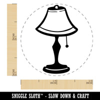 Classic Desk Lamp with Shade and Pull String Self-Inking Rubber Stamp Crafting