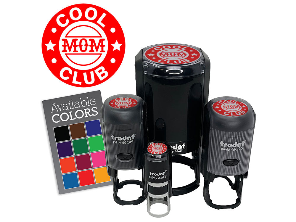 Cool Mom Club Award Star Family Self-Inking Rubber Stamp Crafting Planners