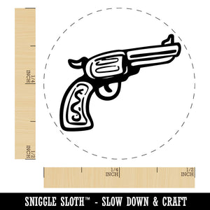 Cowboy Western Gun Revolver Handgun Self-Inking Rubber Stamp Crafting Planners
