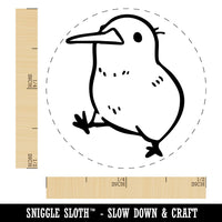 Cute Chubby Kiwi Bird Walking New Zealand Self-Inking Rubber Stamp Crafting
