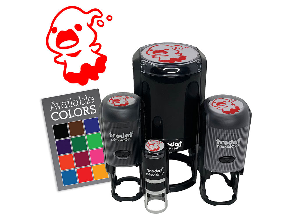 Cute Sheet Ghost Spirit Apparition Spooky Haunted Self-Inking Rubber Stamp