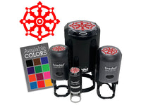 Dharma Wheel of Law Buddhism Hinduism Religion Dharmachakra Self-Inking Rubber Stamp