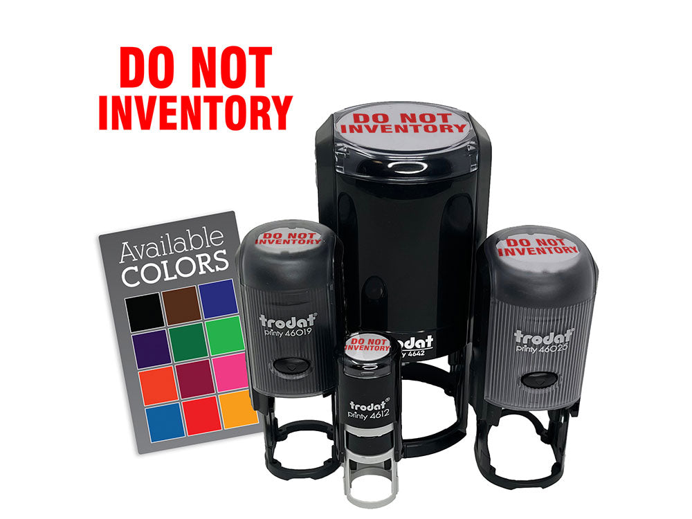 Do Not Inventory Management Manufacturing Label Self-Inking Rubber Stamp for Planners