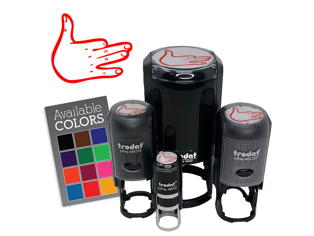 Dog Shadow Puppet Hand Self-Inking Rubber Stamp Crafting Planners