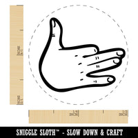 Dog Shadow Puppet Hand Self-Inking Rubber Stamp Crafting Planners
