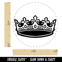 Elegant Crown Royalty King Queen Self-Inking Rubber Stamp Crafting Planners