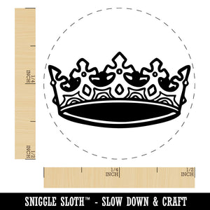Elegant Crown Royalty King Queen Self-Inking Rubber Stamp Crafting Planners