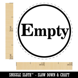 Empty Indicator Status Circle Self-Inking Rubber Stamp Crafting Planners