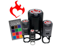 Flaming Heart Burn Fire Passion Love Hot Heat Romance Self-Inking Rubber Stamp