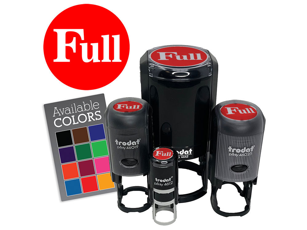 Full Indicator Status Circle Self-Inking Rubber Stamp Crafting Planners