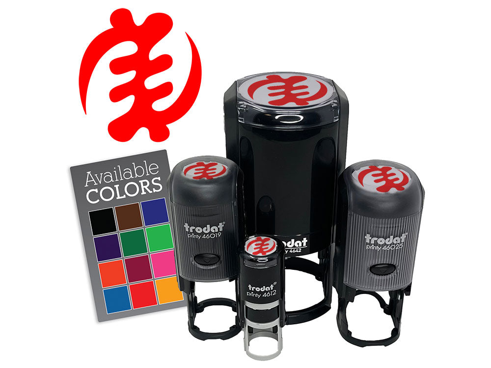 Gye Nyame Adinkra African Symbol God Faith Self-Inking Rubber Stamp Crafting