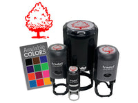 Hand Drawn Pine Bushy Tree Plant Self-Inking Rubber Stamp Crafting Planners