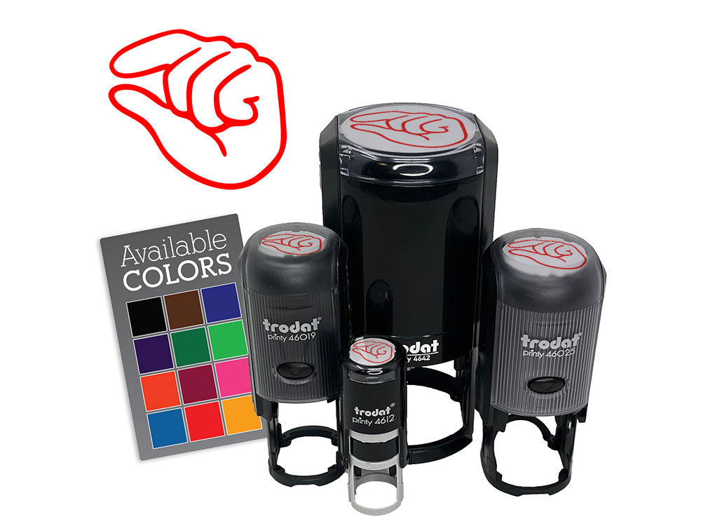 Hand Pinching Fingers Self-Inking Rubber Stamp for Stamping Crafting Planners
