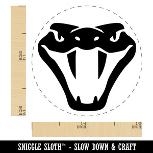 Intimidating Viper Snake Head Rattlesnake Hand Self-Inking Rubber Stamp Crafting