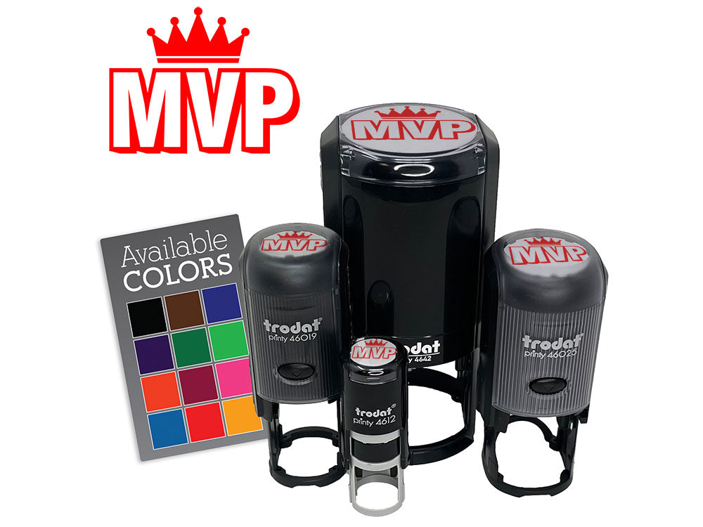 MVP Most Valuable Person Player Sport Competition Award Self-Inking Rubber Stamp