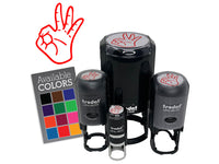 OK Okay Hand Sign Self-Inking Rubber Stamp for Stamping Crafting Planners
