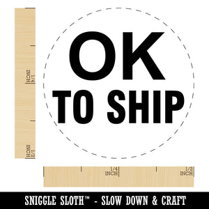 OK To Ship Production Inventory Management Manufacturing Label Self-Inking Stamp