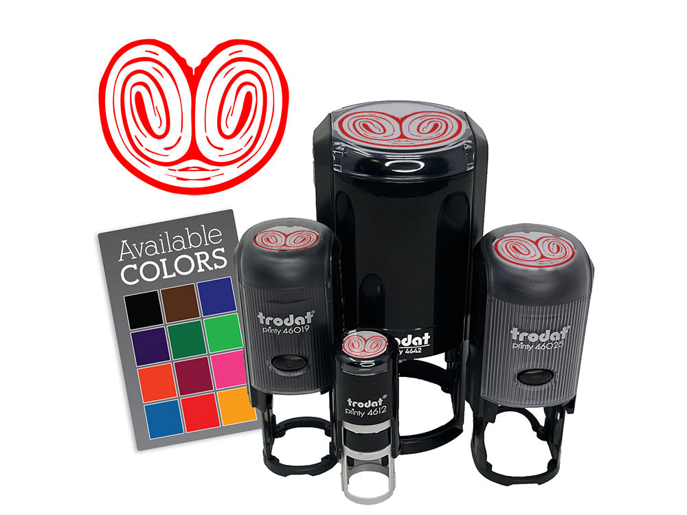 Palmier Palmera French Pastry Cookie Self-Inking Rubber Stamp Crafting Planners