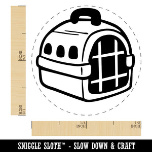 Pet Carrier Animal Cage Dog Cat Self-Inking Rubber Stamp Crafting Planners