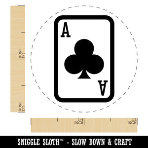 Playing Card Ace of Clubs Self-Inking Rubber Stamp for Stamping Crafting Planner