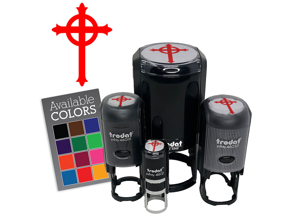 Presbyterian Cross Protestant Christian Religious Symbol Faith Self-Inking Stamp