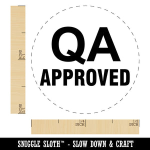 QA Approved Quality Assurance Manufacturing Label Self-Inking Rubber Stamp
